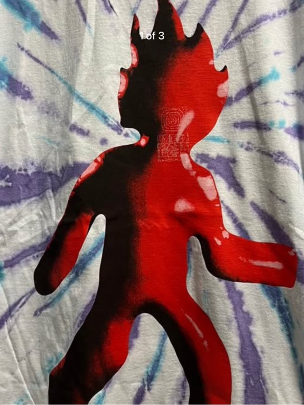 Cactus Jack by Travis Scott Red Figure Tie-Dye Short Sleeve Tee